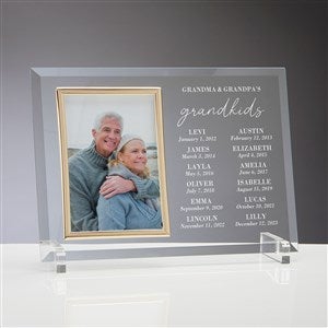 Grandchildren Birthdate Personalized Glass Frame - 41485