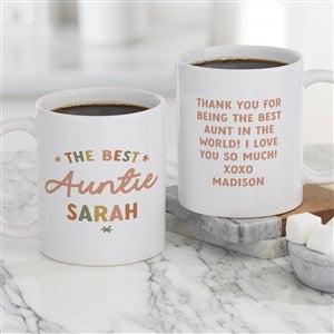 The Best Auntie Personalized Coffee Mug 11 oz.- White - 41487-S