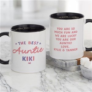 The Best Auntie Personalized Coffee Mug 11oz.- Black - 41487-B