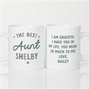 The Best Auntie Personalized 30 oz. Oversized Coffee Mug - 41488