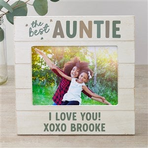 The Best Auntie Personalized Shiplap Picture Frame- 5x7 Horizontal - 41492-5x7H