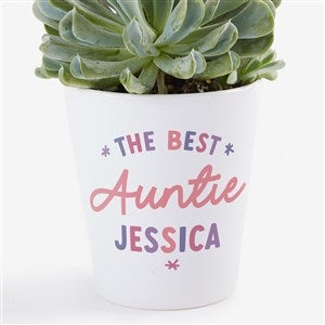 The Best Auntie Personalized Mini Flower Pot - 41494