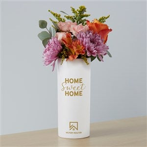 Personalized Logo White Ceramic Vase - 41500