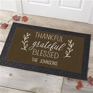 Personalized Table Runner - Thankful, Grateful, Blessed