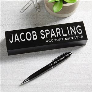 Bold Style Office Personalized Aluminum Pen Set - 41521