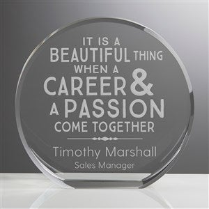 Professional  Passionate Personalized 4 Premium Crystal Award - 41525