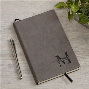 Namely Yours Personalized Writing Journal - Charcoal - 41552-C
