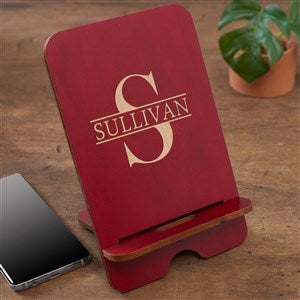 Namely Yours Personalized Wooden Phone Stand- Red Poplar - 41556-R