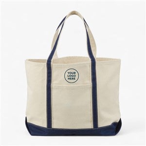Embroidered Logo Weekender Tote - Navy - 41578-B