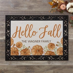 Fall Seasonally Script Personalized Doormat-18x27 - 41587-S