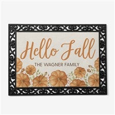 Fall Seasonally Script Personalized Doormat-18x27 - 41587-S