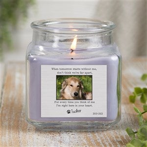Pet Memorial Personalized 10 oz. Lilac Candle Jar - 41634-10LM