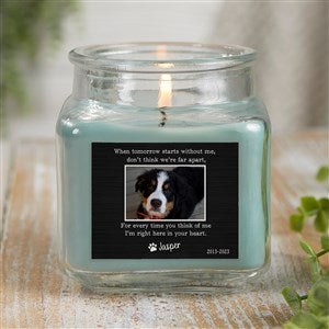 Pet Memorial Personalized 10 oz. Eucalyptus Mint Candle Jar - 41634-10ES