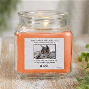 Pet Memorial Personalized 10 oz. Pumpkin Spice Candle Jar - 41634-10WCC