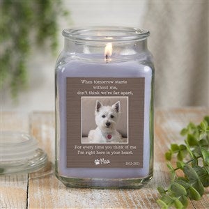 Pet Memorial Personalized 18 oz. Lilac Candle Jar - 41634-18LM