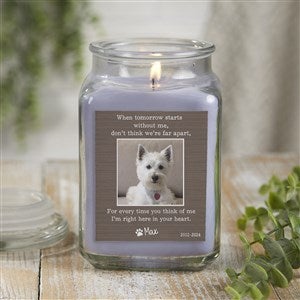 Pet Memorial Personalized 18 oz. Lilac Candle Jar - 41634-18LM