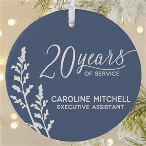 Retirement Personalized Ornament- 3.75 Matte - 1 Sided - 41636-1L