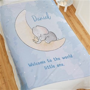 Baby Elephant Personalized 50x60 Plush Fleece Blanket - 41645-F