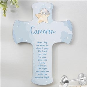 Baby Elephant Bedtime Prayer Personalized Childs Cross- 8x12 - 41650