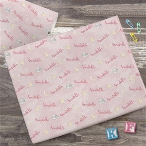 Baby Elephant Personalized Baby Wrapping Paper Roll - 6ft Roll - 41651-M