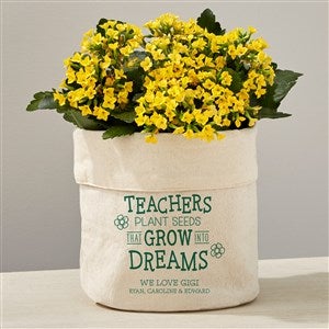 Growing Dreams Personalized Canvas Flower Planter- 7x7 - 41692
