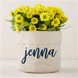 Scripty Name Personalized Canvas Flower Planter- 5x6 - 41706-S