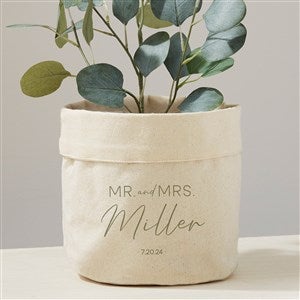 Natural Love Personalized Canvas Flower Planter- 7x7 - 41713