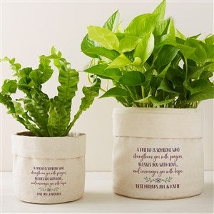 My Friend Personalized Canvas Flower Planter- 5x6 - Main Image