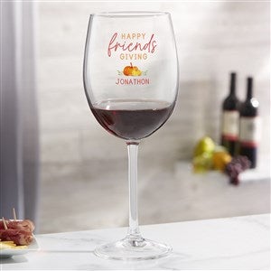 Friendsgiving Personalized Red Wine Glass - 41723-R