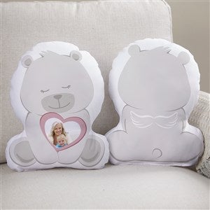 Memorial Teddy Bear Personalized Photo Character Throw Pillow - 41729