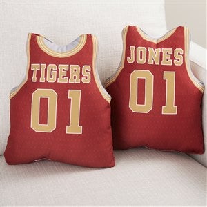 Basketball Jersey Personalized Throw Pillow - 41730