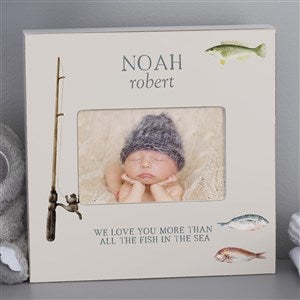 Gone Fishing Personalized 4x6 Box Frame - Horizontal - 41771-BH