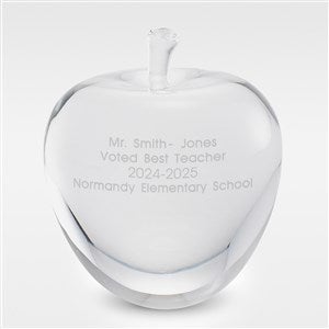 Engraved Crystal Apple Keepsake for the Teacher - 41872