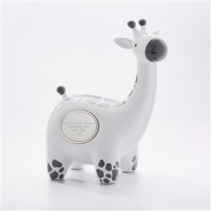 Engraved Ceramic Giraffe Bank - 41924