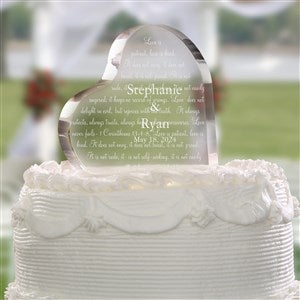 Love Is Patient Personalized Cake Topper - 4194