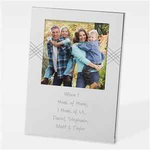 Engraved Family Silver Picture Frame - 42002