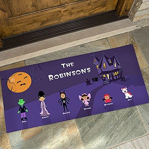 Personalized Oversized Halloween Doormats - Halloween Family - 4204-O