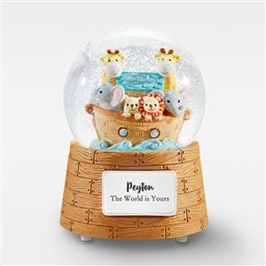 Engraved Noahs Ark Baby Snow Globe - 42099