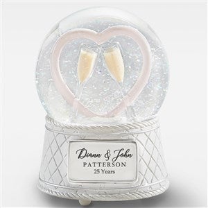 Engraved Anniversary Musical & Light Up Snow Globe - 42103