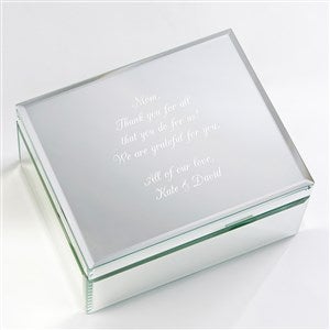 Personalized Write Your Own Mirrored Jewelry Box For Her - Large - 42178-L