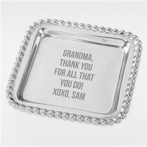 Mariposa® String of Pearls Engraved Jewelry Tray For Grandma - 42234