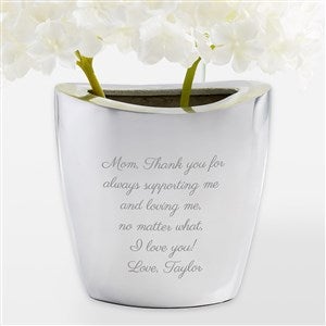 Engraved Message Aluminum Vase for Her - 42267