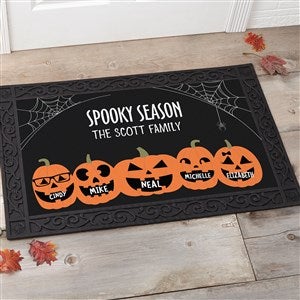 Jack-o-Lantern Family Personalized Halloween Doormat- 20x35 - 42310-M