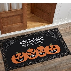 Jack-o-Lantern Family Personalized Oversized Doormat- 24x48 - 42310-O