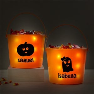 Halloween Character Personalized Light Up Treat Bucket - 42335