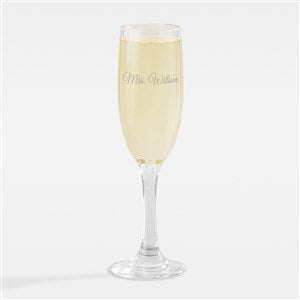 Etched Wedding Champagne Flute - 42373