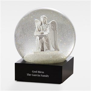 Engraved Message CoolSnowGlobes® Angel Snow Globe for Family - 42380