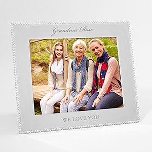 Mariposa String of Pearls Engraved Photo Frame for Grandma - 8x10 - 42403-8x10