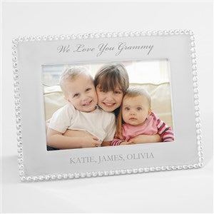 Mariposa String of Pearls Engraved Photo Frame for Grandma - 4x6 - 42403-4x6