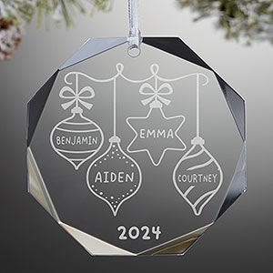 Retro Ornament Personalized Premium Octagon Ornament - 42427